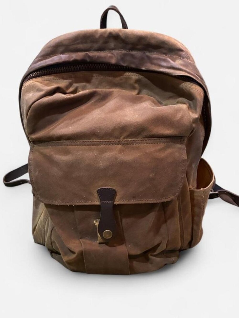 Thursday Boot Co Waxed Canvas Leather Adventurer Backpack Brown $295 MSRP